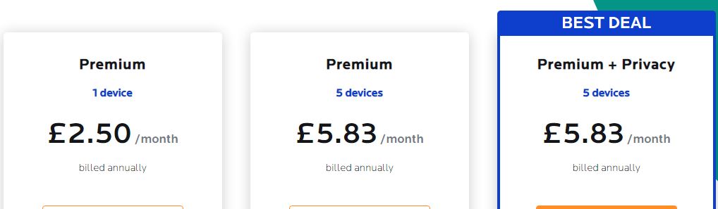 Malwarebytes premium cost UK
