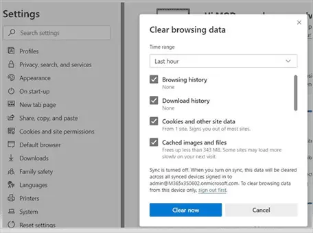 Microsoft-Chrome-browser-clear-browsing-data
