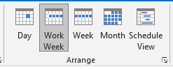 preconfigured calendar views