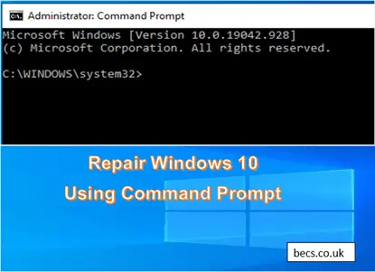 repair windows 10 using command prompt