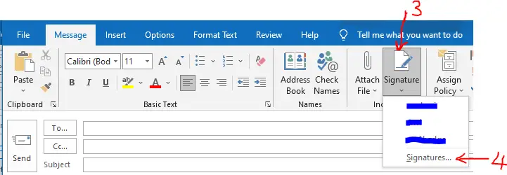 Click signature - How to Set Up Signature In Outlook Desktop