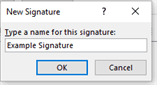 Example Signature