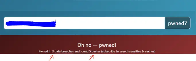 Pwned email address