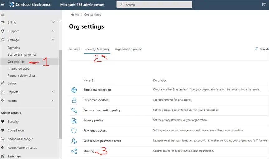 Configure external sharing settings in Microsoft 365