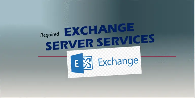 Exchange Server Services (Required)