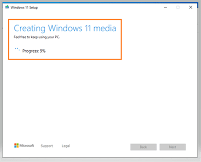 Creating Windows 11 media (USB)