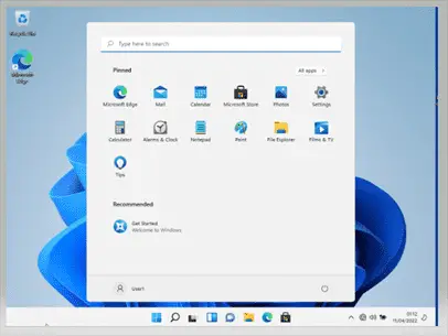 Windows 11 installed desktop