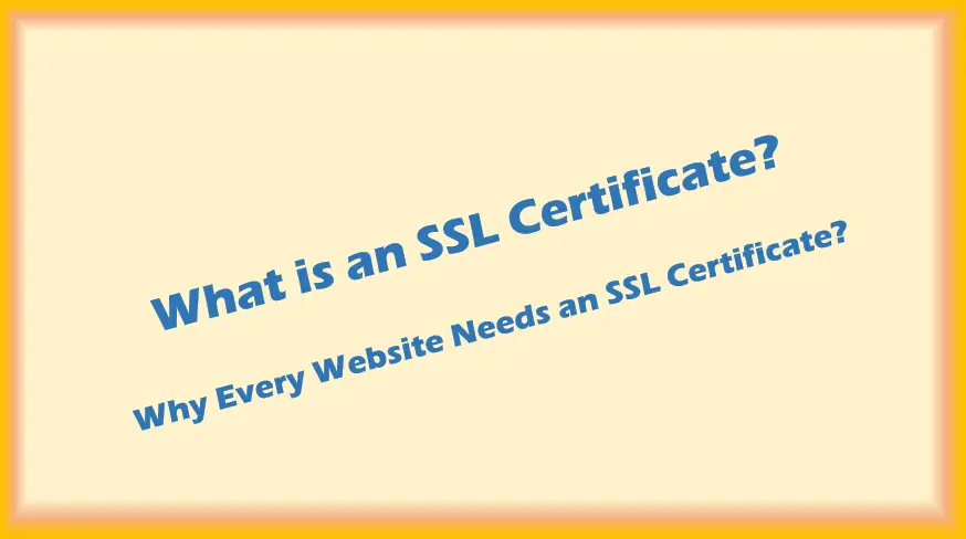 What is SSL Certificate