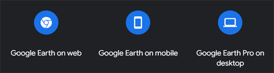 Google Earth (web mobile desktop)