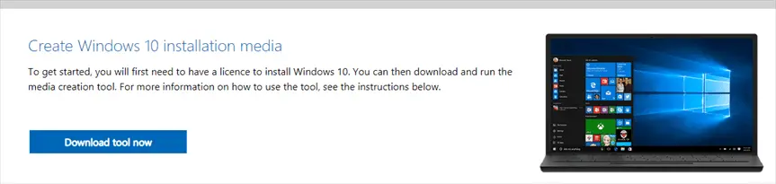 Create Windows 10 Installation media