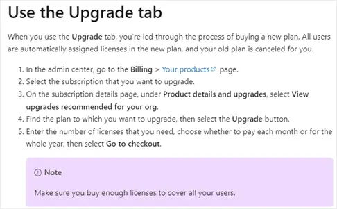 Upgrade Microsoft 365 Business Basic to Standard