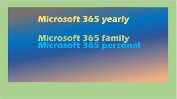 Microsoft 365 yearly