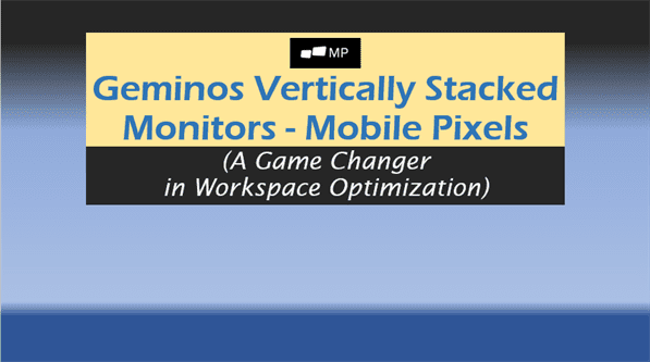 Geminos Vertically Stacked Monitors: A Game Changer in Workspace Optimization