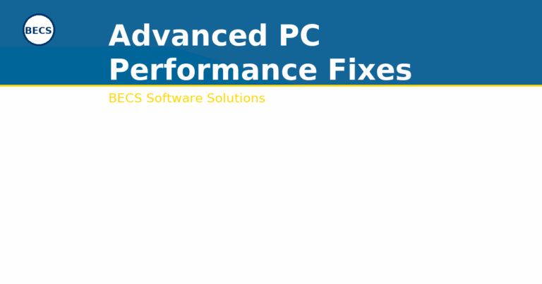 advanced pc performance fixes