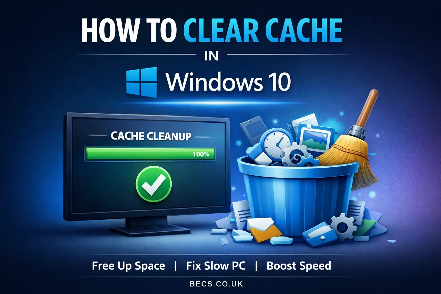 Clear Cache in Windows 10 80kb