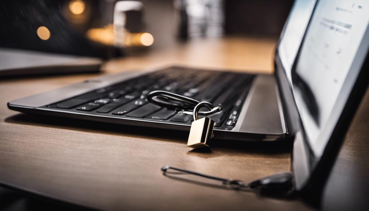 A secure lock symbolizing the power of a VPN to protect online privacy and security