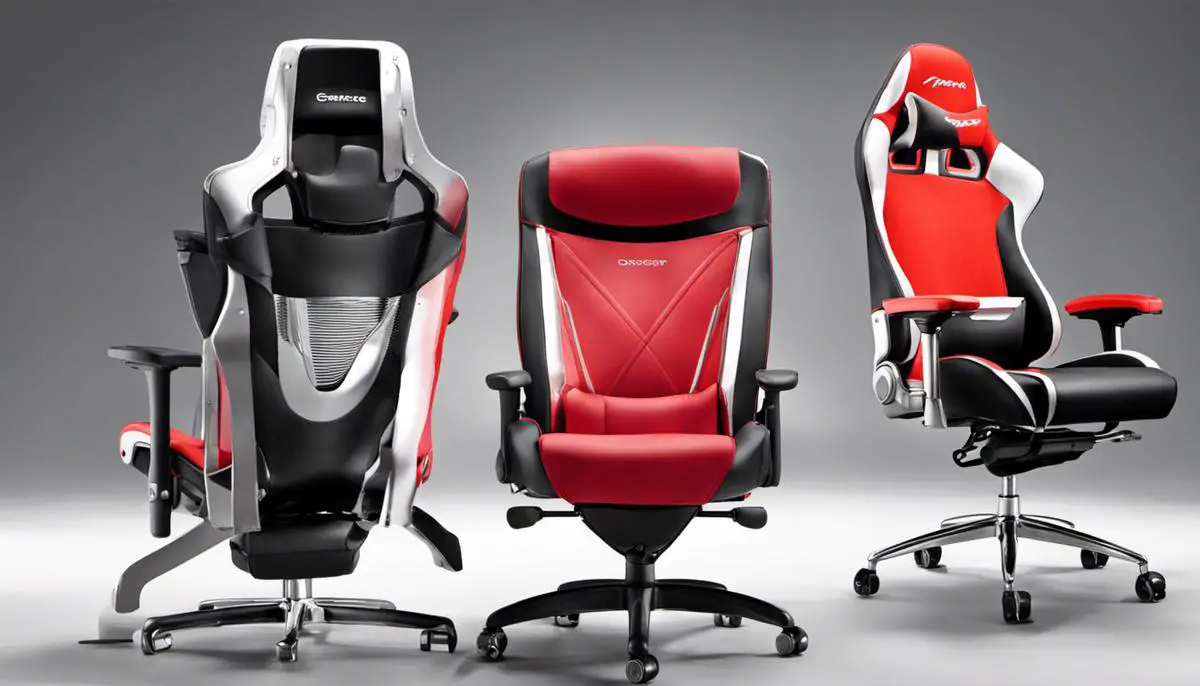 Image describing the common issues addressed by gaming and office chairs, showcasing a variety of different chairs representing the concepts discussed in the text.