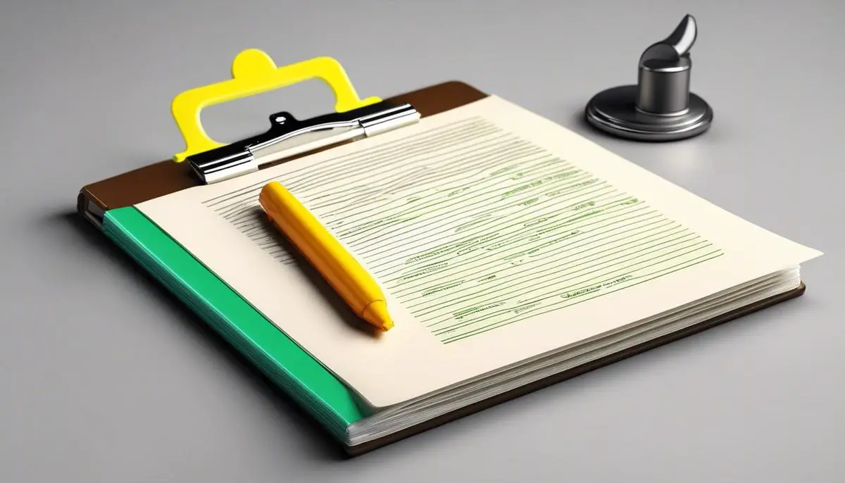 An image showing a clipboard icon with a highlighter marker symbolizing the copy and paste functionality.