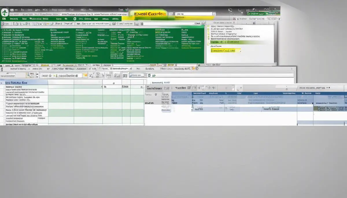 An image showing a computer screen with an Excel spreadsheet and the text 'Excel Cache' highlighted, representing the topic of the text.