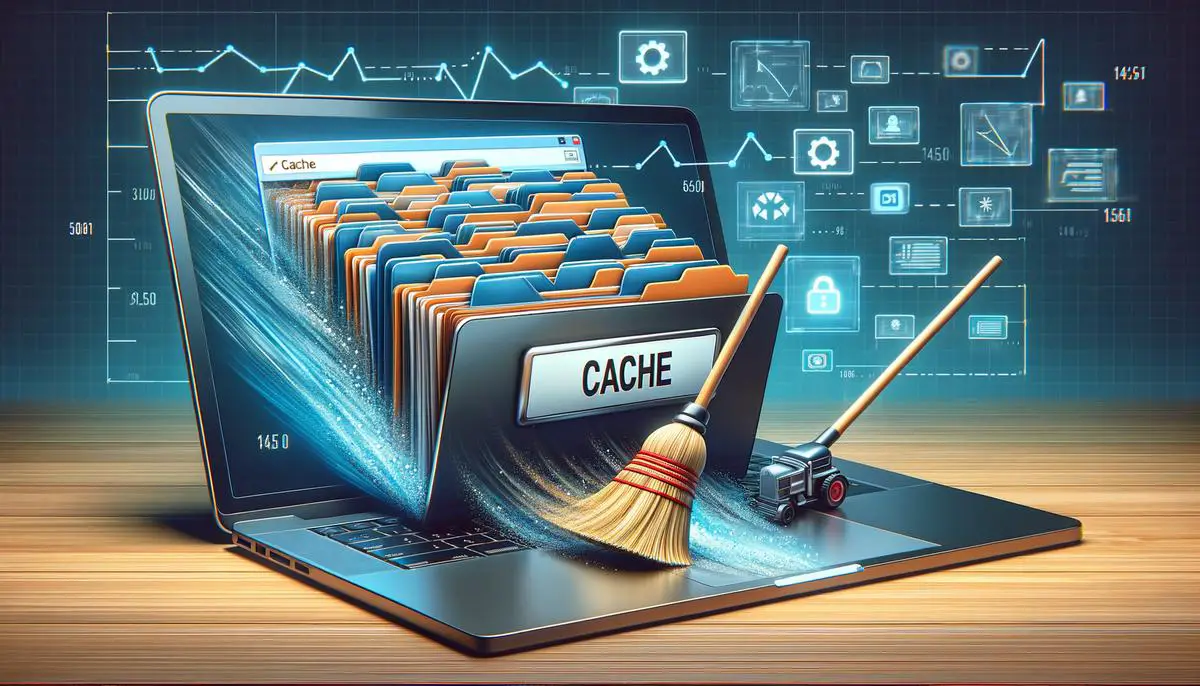 A visual representation of the importance of clearing cache on digital devices
