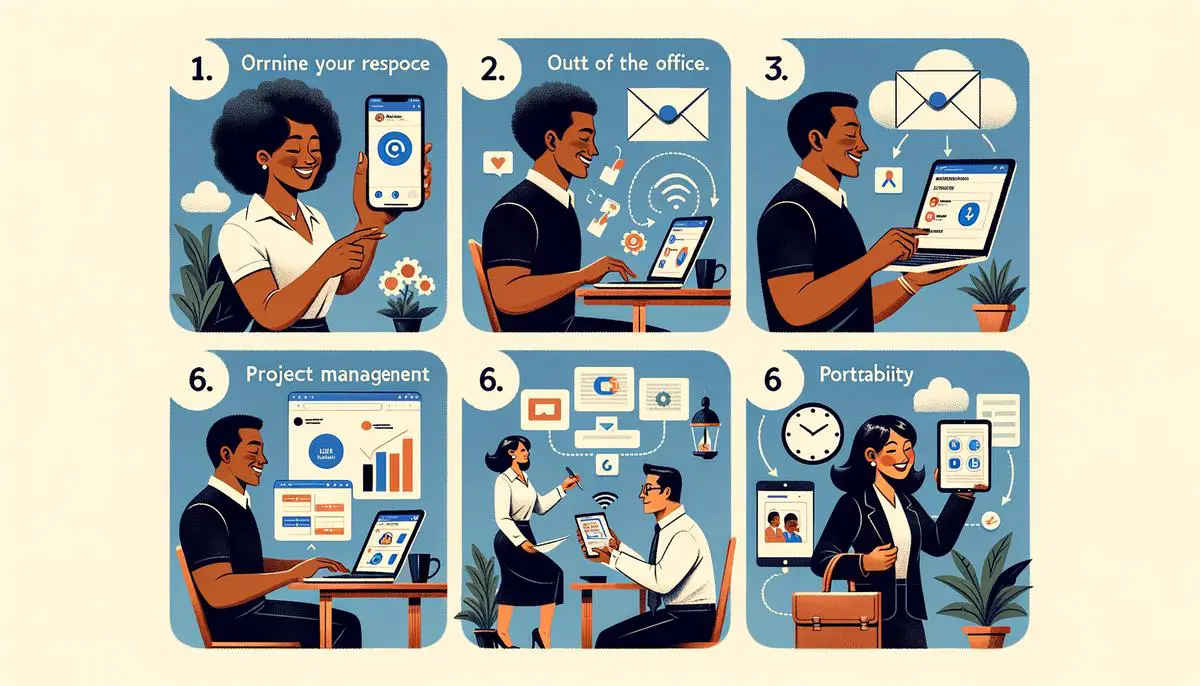 illustration of steps to streamline your out-of-office experience