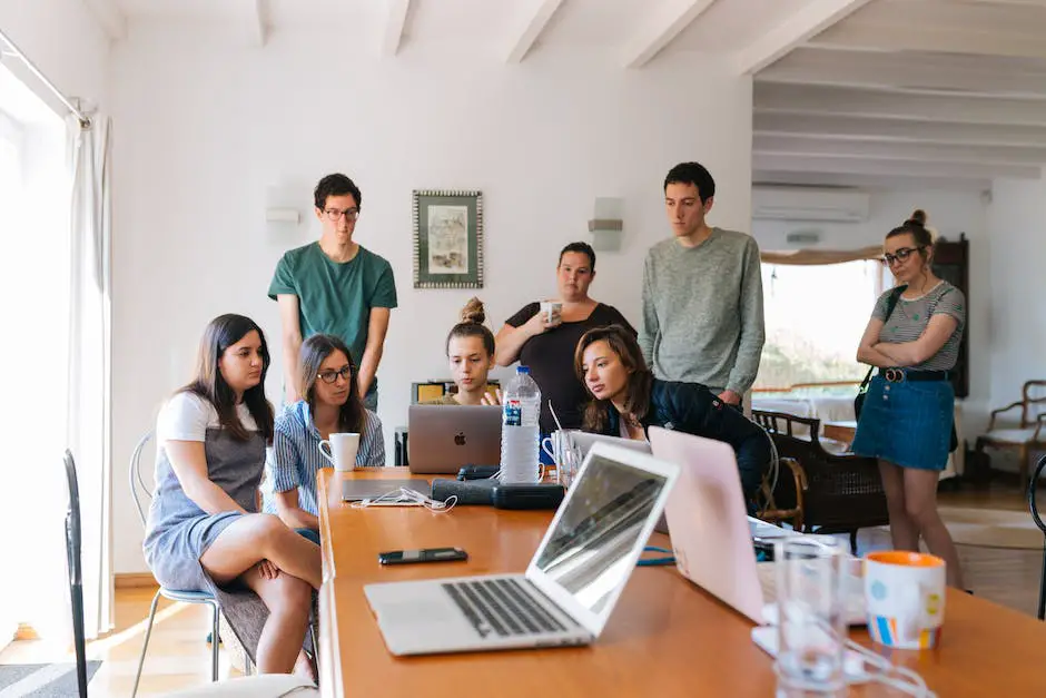 An image showing a team of people working together in an office setting.