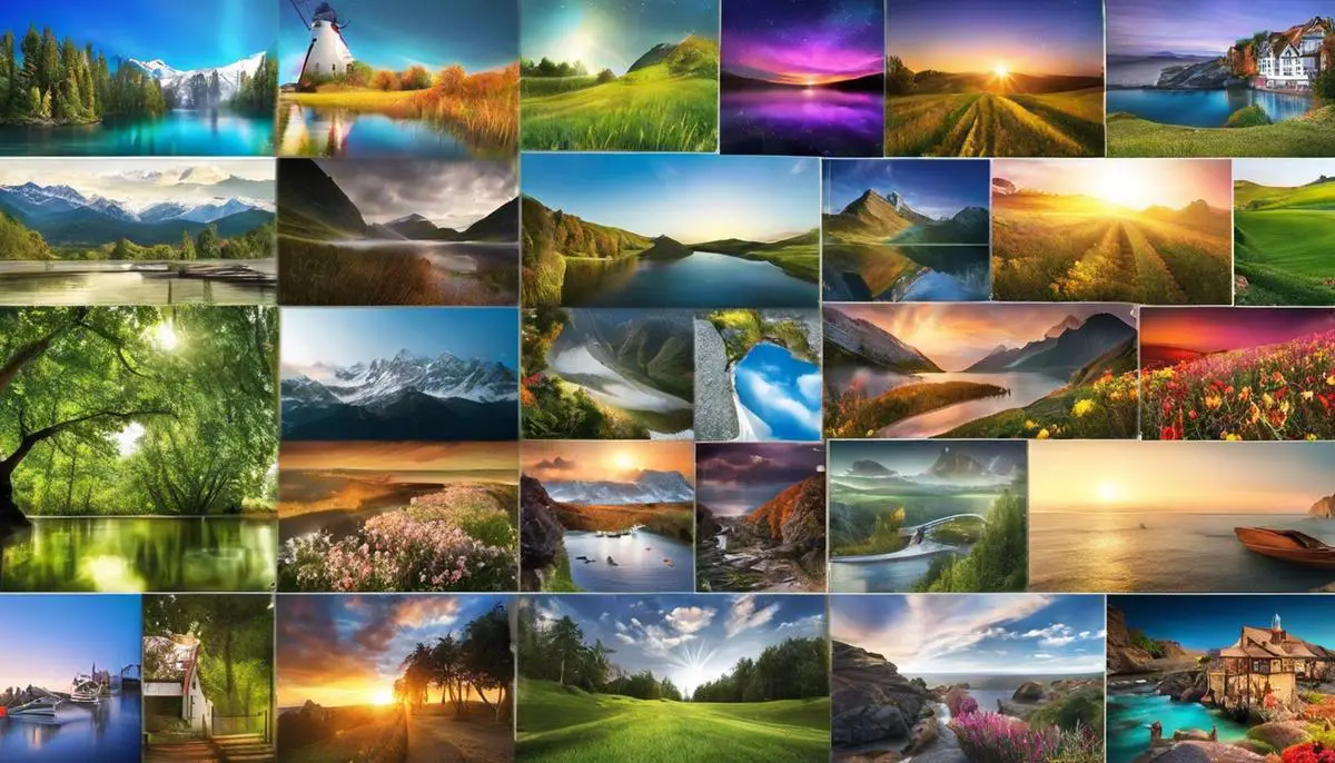 A collage of various photo editing tools, showcasing the diverse range of free alternatives available for Adobe Photoshop users.