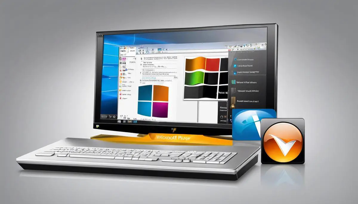 Step-by-step guide to secure Microsoft's Windows Media Player. The image shows a computer screen with the Windows Media Player logo.