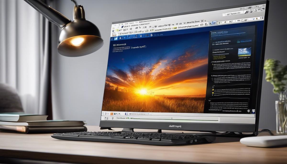 A computer displaying a Windows Registry backup image